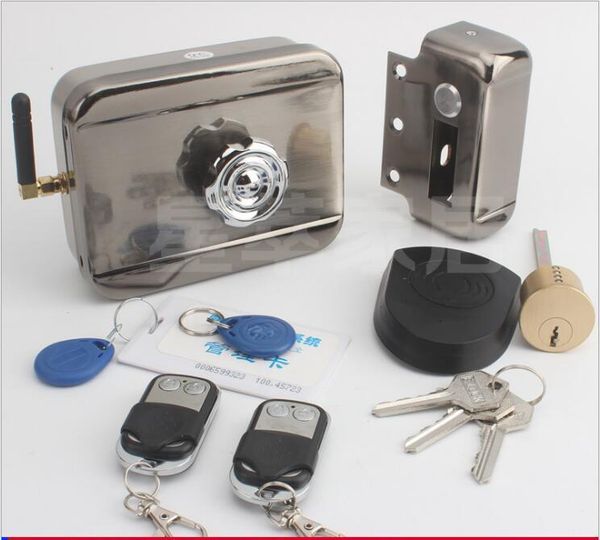 battery power access control remote electrical gate door lock bolt latch(2 or 4 controls, no battery)1